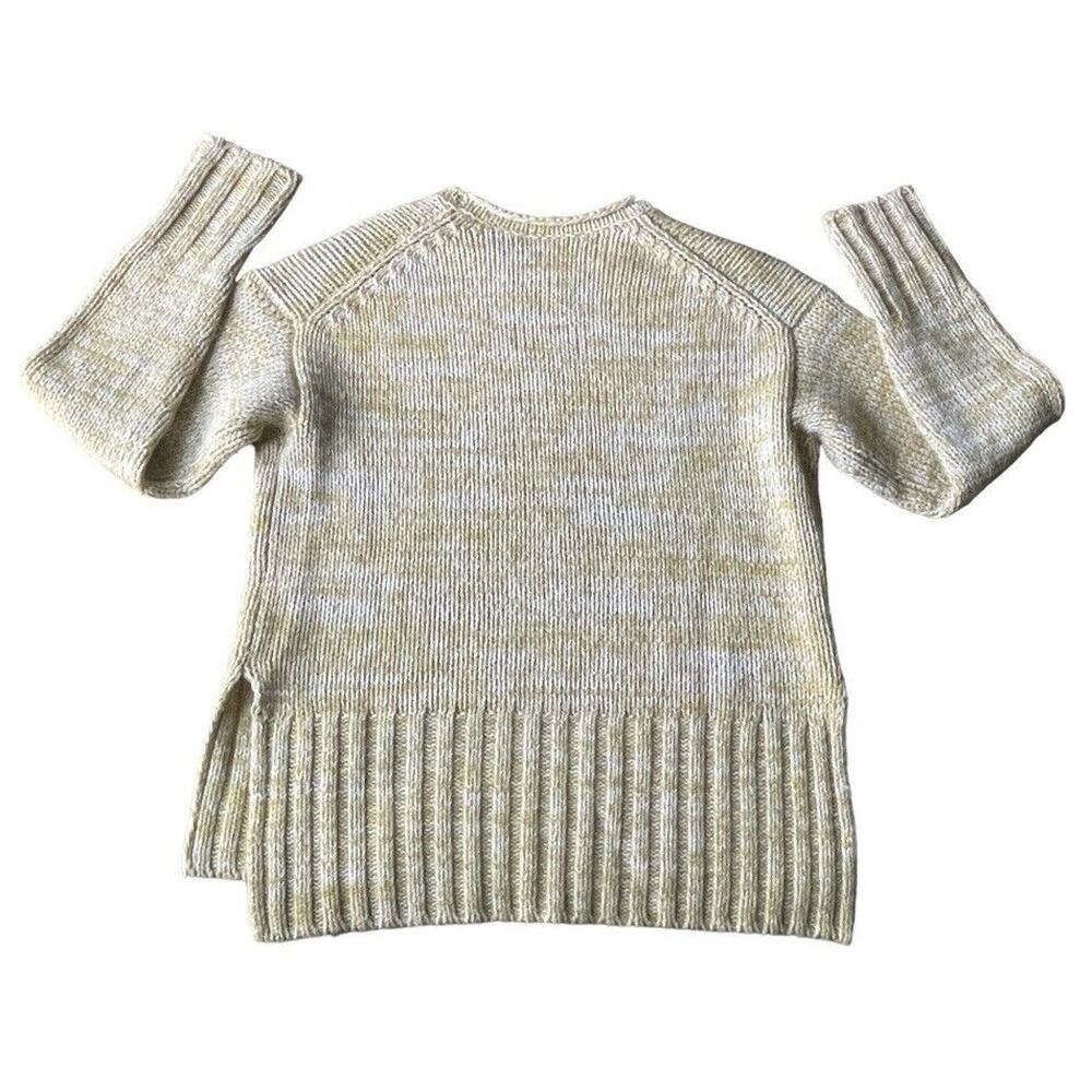 NWOT Vince Sweater Womens XXS Yellow Marled Wool & Cashmere Moss Glow Relaxed - Picture 4 of 12